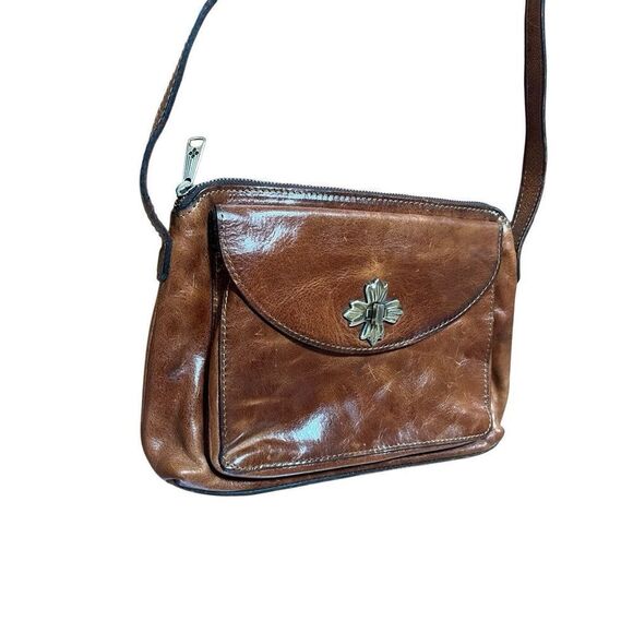Patricia Nash Salina Crossbody Leather Bag Purse Vintage Distressed Collection - Picture 16 of 16